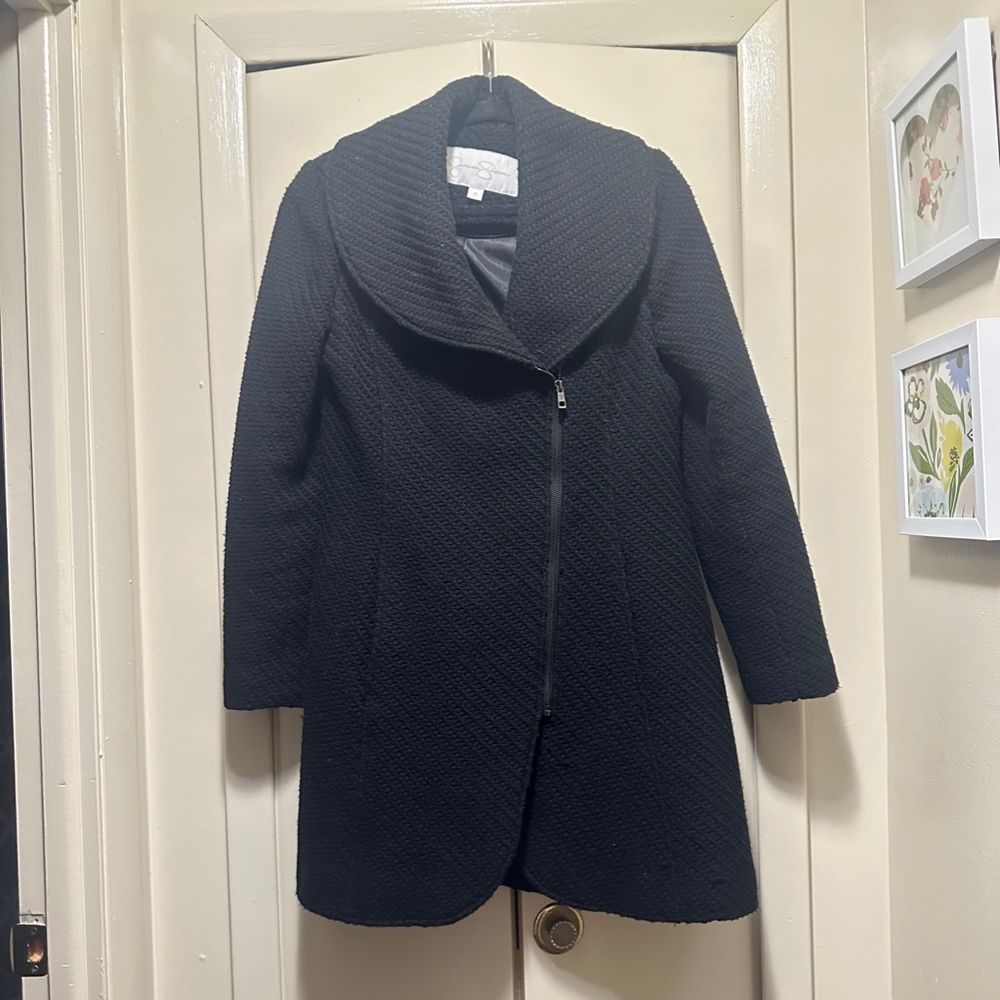 Black Zipper Coat